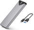 Aluminum USB 3.1 to M.2 NGFF SSD Enclosure, Support NGFF M.2 2280 2260 2242 SSD with Key B/Key B+M (SATA Based)