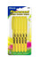 Bazic Pen Style Fluorescent Highlighter Yellow with Pocket Clip 5 Pcs