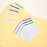Bazic Assorted Color File Folder Label 126 Pcs