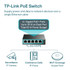 TP-Link 5 Port Gigabit PoE Switch which is Easy Smart, Plug & Play, Shielded Ports