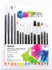 BAZIC All Purpose Paint Brush (15/Pack)