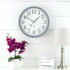 Mainstays Indoor 15" Gray and White Wall Clock