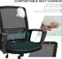 Office Chair, Mesh Ergonomic, Armrest, Rocking Swivel Tilt Function, Metel Wheels frame, Sponge Seat Cushions