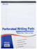 BAZIC 50 Ct. 8.5 in. X 11.75"  White Perforated Writing Pad