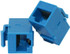 Keystone Jack Type CAT6 Blue Coupler female to female