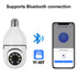 WIFI Panorama Camera Wireless Security 360° 1080P IP E27 Light Bulb