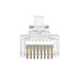 NA RJ45 Shielded Pass Through Connectors Pack Of 100