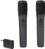 JBL Partybox Wireless Microphone for JBL Partybox Speakers with Wireless Dongle, Stable 2.4GHz Connection, Up to 20 Hours Playtime in Black