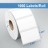 Premium Paper Plus 1.25" X 2.25" Thermal Label for Label Printer (1000 Labels per Roll) 12 Pack