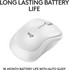 Logitech M240 Wireless Bluetooth Mouse With Silent Click-Off-White