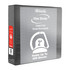 Bazic 2" Black Slant D Ring View Binder with 2 Pockets