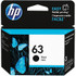 HP 63 Black Ink Cartridge Approximate 190 Pages Yield