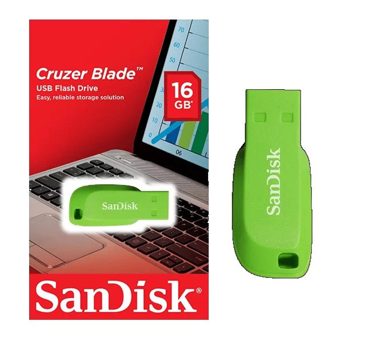 SanDisk 16GB Cruzer Blade USB 2.0 Flash Drive