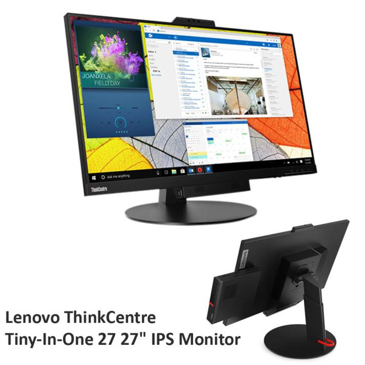 Lenovo 27" ThinkCentre Tiny in One QHD LED Webcam & Speaker IPS Monitor