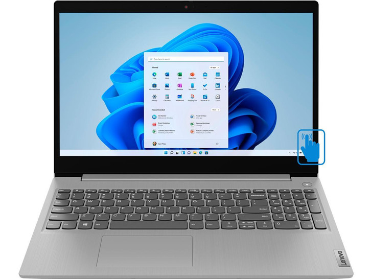 Lenovo 15.6" i3 8gb DDR4 256gb SSD Drive 10 Gen Win 10 Grey IdeaPad 3laptop