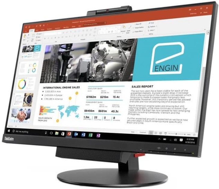 Lenovo 23.8" ThinkCentre Tiny In One feature IPS Monitor