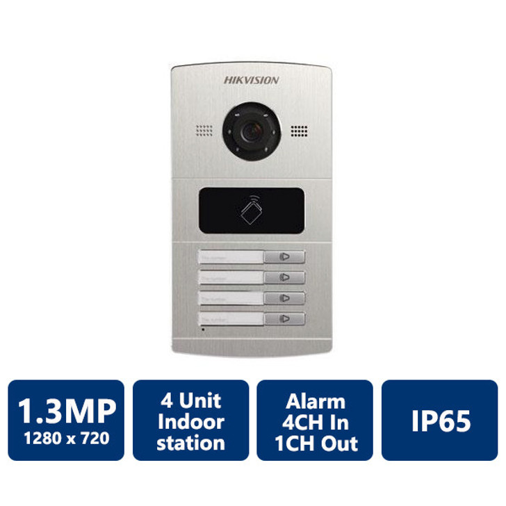 Hikvision 4CH Outdoor Video Intercom Villa Door Access Station
