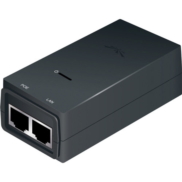 Ubiquiti 24V Gigabit POE Injector, 12W, Black