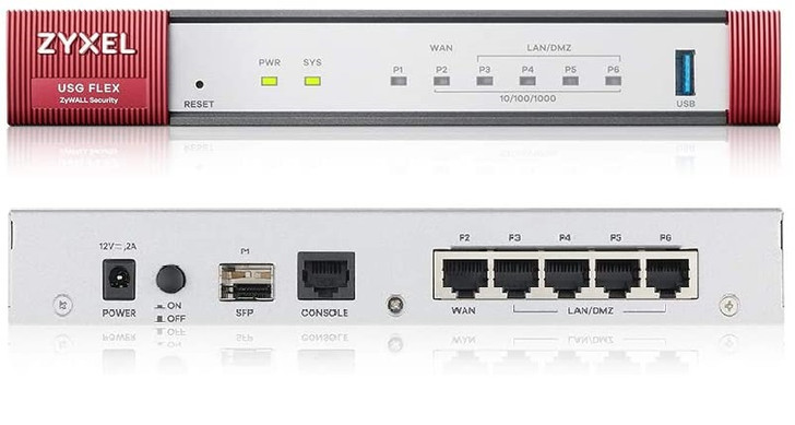 Zyxel USG Flex 100, UTM Firewall Hardware Appliance only