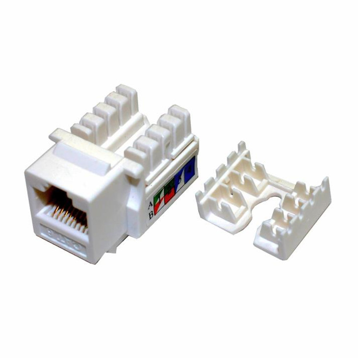 CTG Cat6 110 Type White Keystone Jack