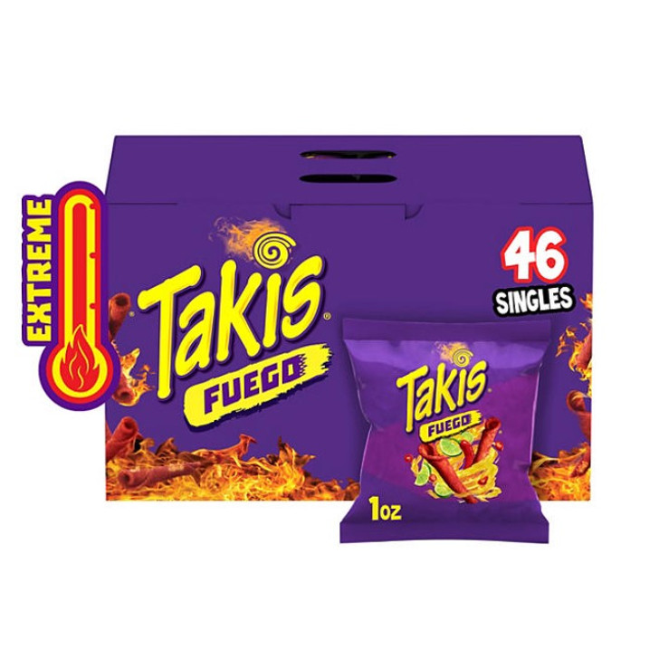 Takis Fuego Rolled Tortilla Chips, 1 oz., 46 pk.