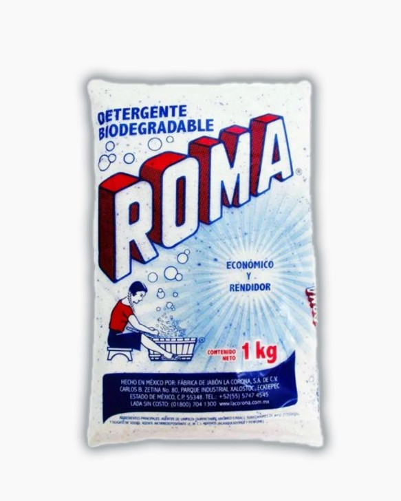 Roma Laundry Detergent 1KG 2.20 Lbs, 18 PK Box