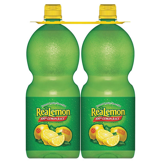 ReaLemon 100% Lemon Juice 48 fl. oz. bottles, 2 pk.