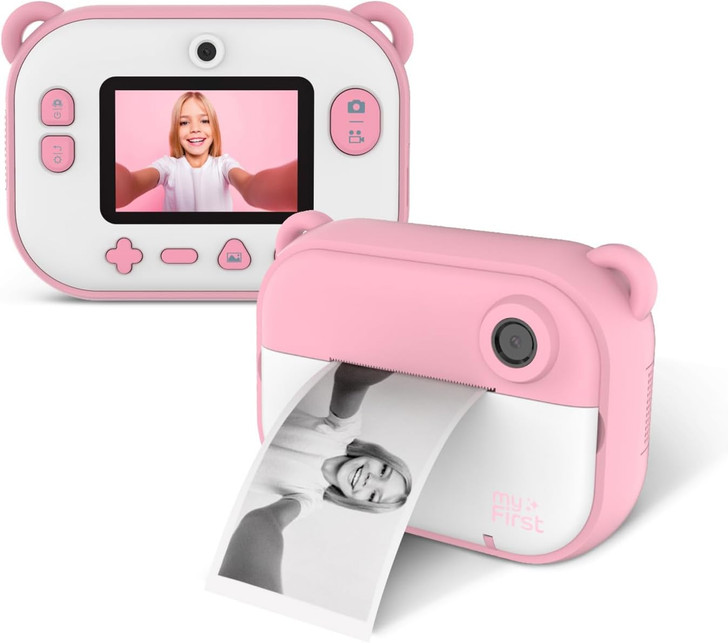 myFirst Insta 2 - New, Hybrid Camera, 12MP Instant Print, Accessories Included, Inkless, microSD -Pink