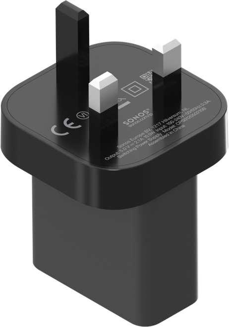 Sonos 10W USB-A Power Adapter Accessory Shadow Black