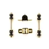 1964-1968 Pontiac GTO LeMans Tempest Black Polyurethane New Front End Suspension Bushing Set with Round Control Arm Bushings