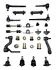 1970-1974 Chevrolet Chevy II Nova Power Steering Black Polyurethane New Front End Suspension Master Rebuild Kit