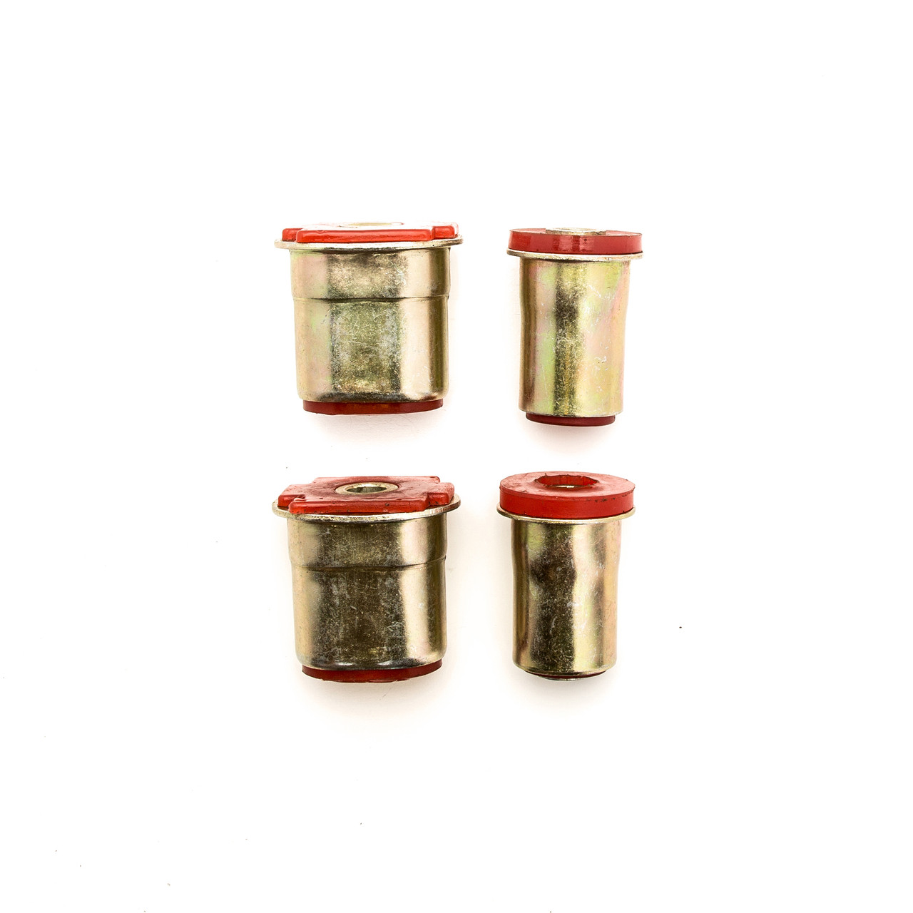 1969 1970 1971 1972 Pontiac GTO LeMans Tempest Red Polyurethane New Control Arm Bushing Set - Oval