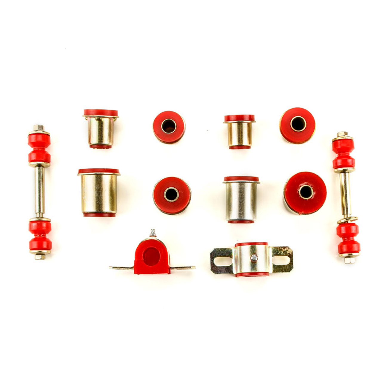 1974-1977 Chevrolet El Camino Red Polyurethane New Front End Suspension Bushing Set