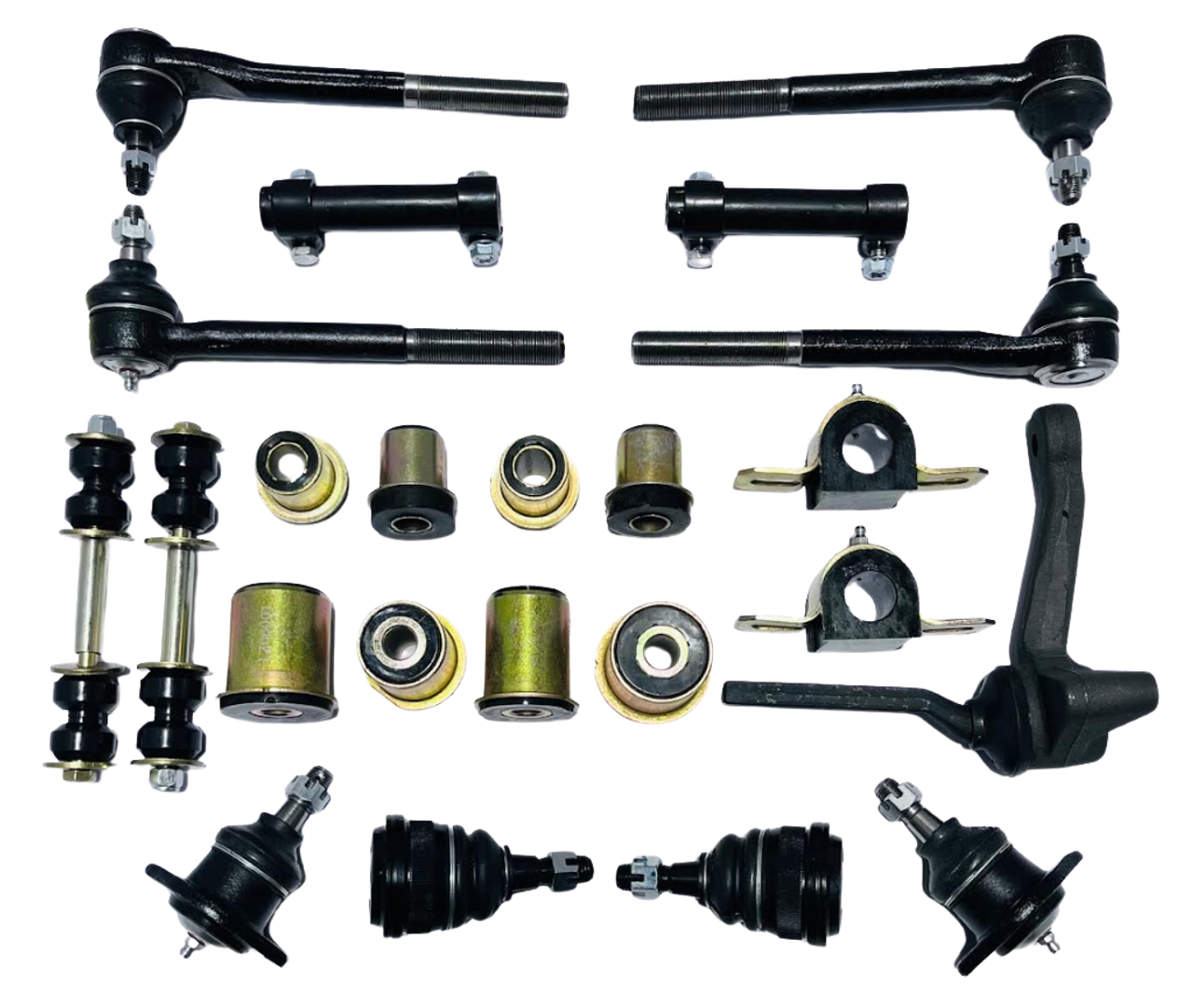 1973 Chevrolet Chevelle Monte Carlo El Camino Black Polyurethane New Front End Suspension Rebuild Kit 1973 Chevrolet Chevelle Monte Carlo El Camino Black Polyurethane New Front End Suspension Rebuild Kit