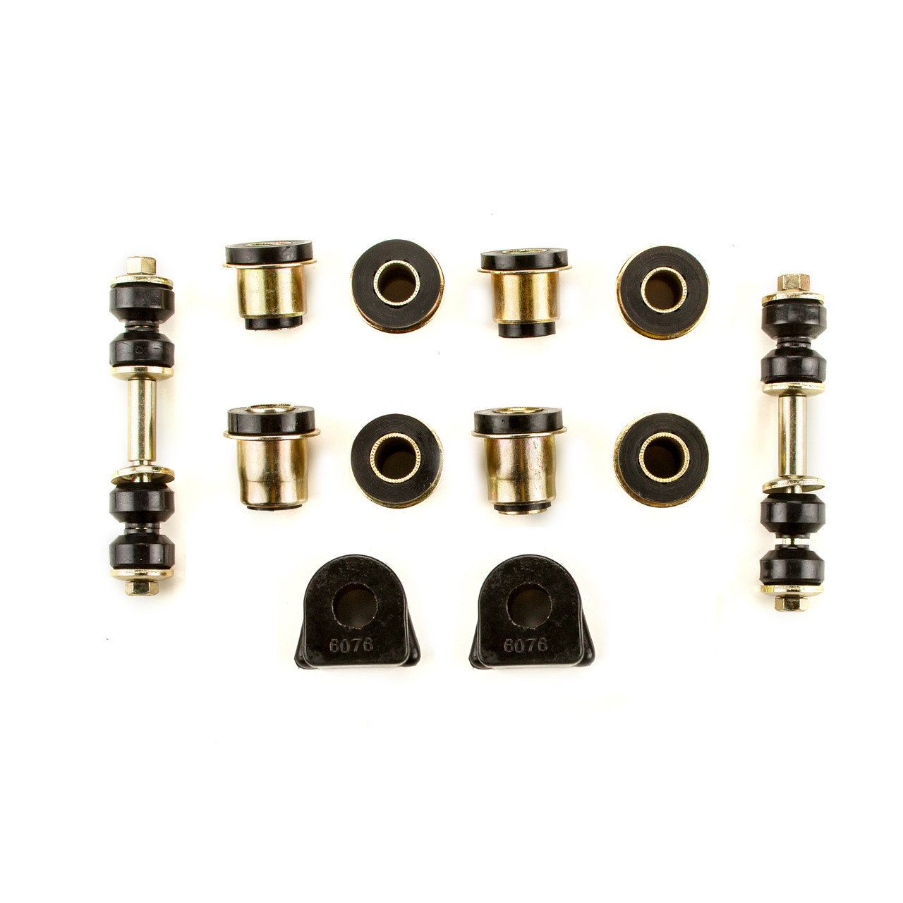1975-1982 Chevrolet Corvette Black Polyurethane New Front End Suspension Master Rebuild Kit