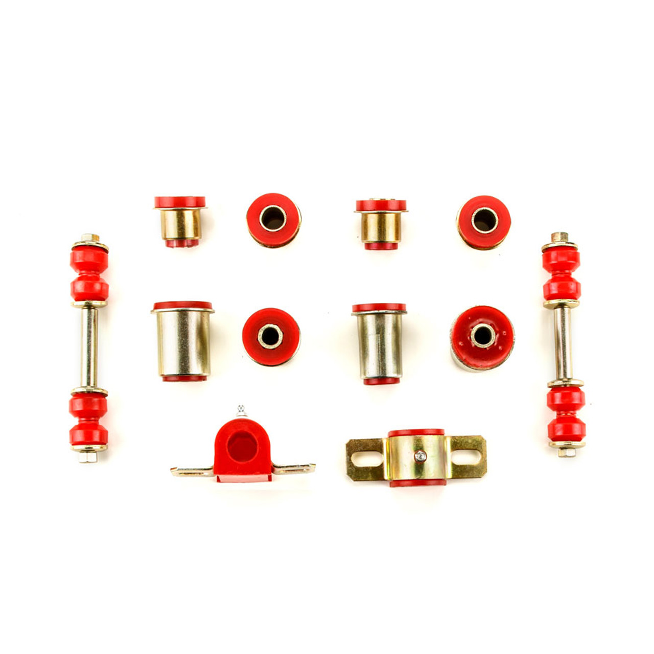 1970-1974 Chevrolet Chevy II Nova Red Polyurethane New Front End Suspension Bushing Set