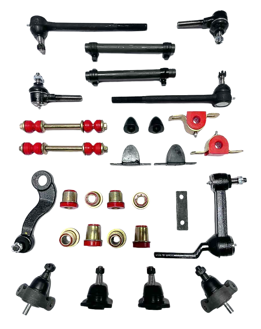 1961 1962 Chevrolet Full Size Red Polyurethane New Front End Suspension Master Rebuild Kit