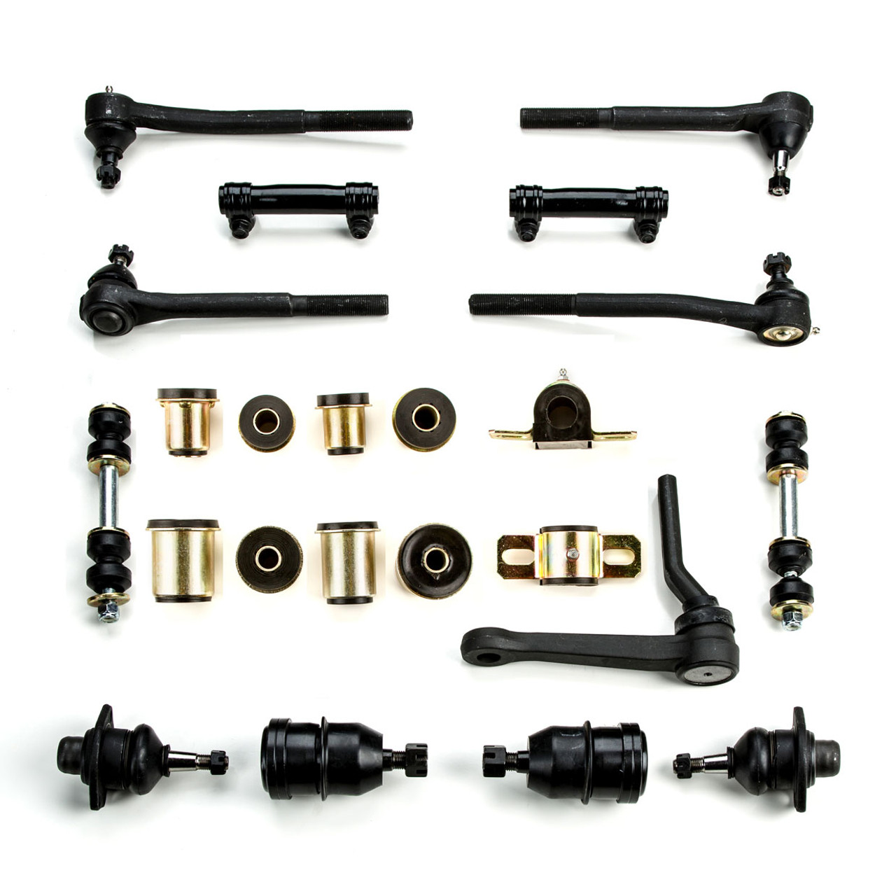 1975-1979 Buick Skylark GS Gran Sport Black Polyurethane New Front End Suspension Rebuild Kit with Idler Arm