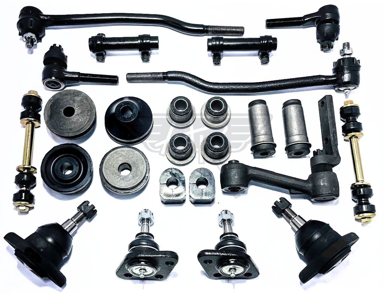 1965-1968 Mercury Full Size New Master Front End Suspension Rebuild Kit with Inner Tie Rods 1965-1968 Mercury Full Size New Master Front End Suspension Rebuild Kit with Inner Tie Rods