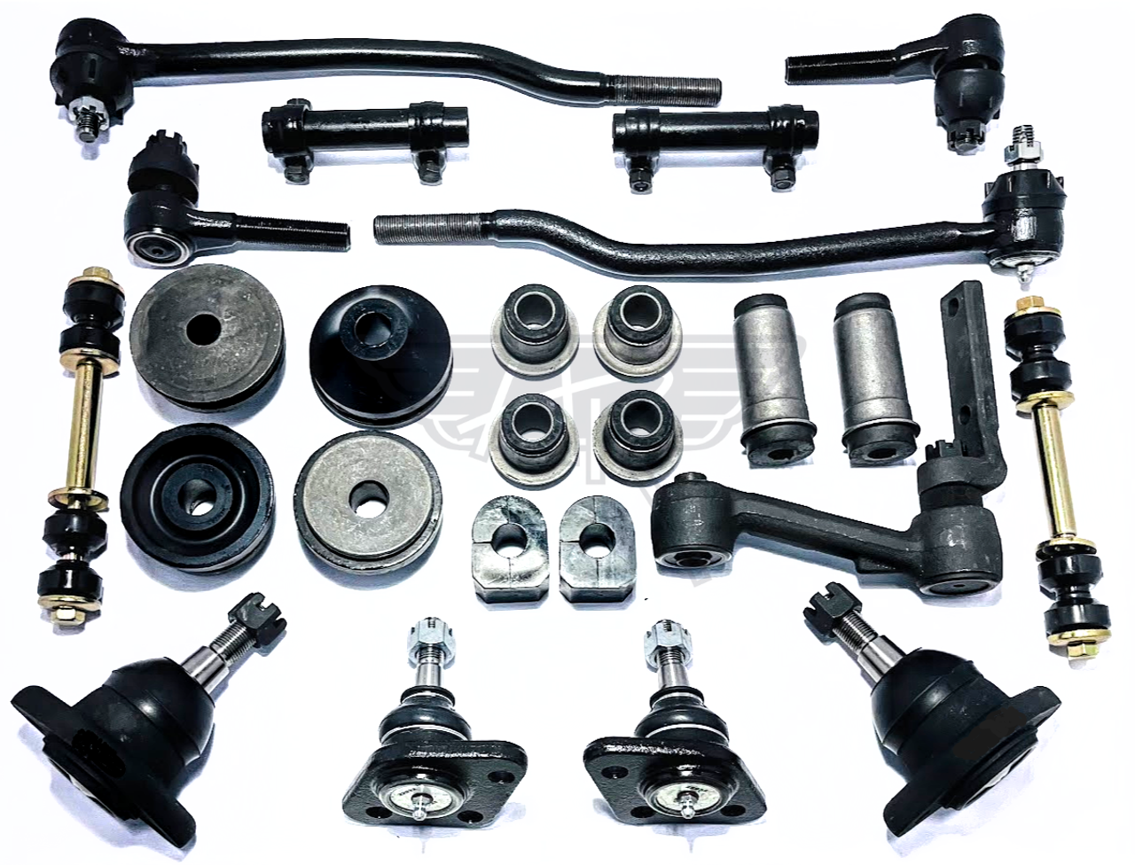 1969-1972 Ford Full Size New Master Front End Suspension Rebuild Kit with Inner Tie Rods