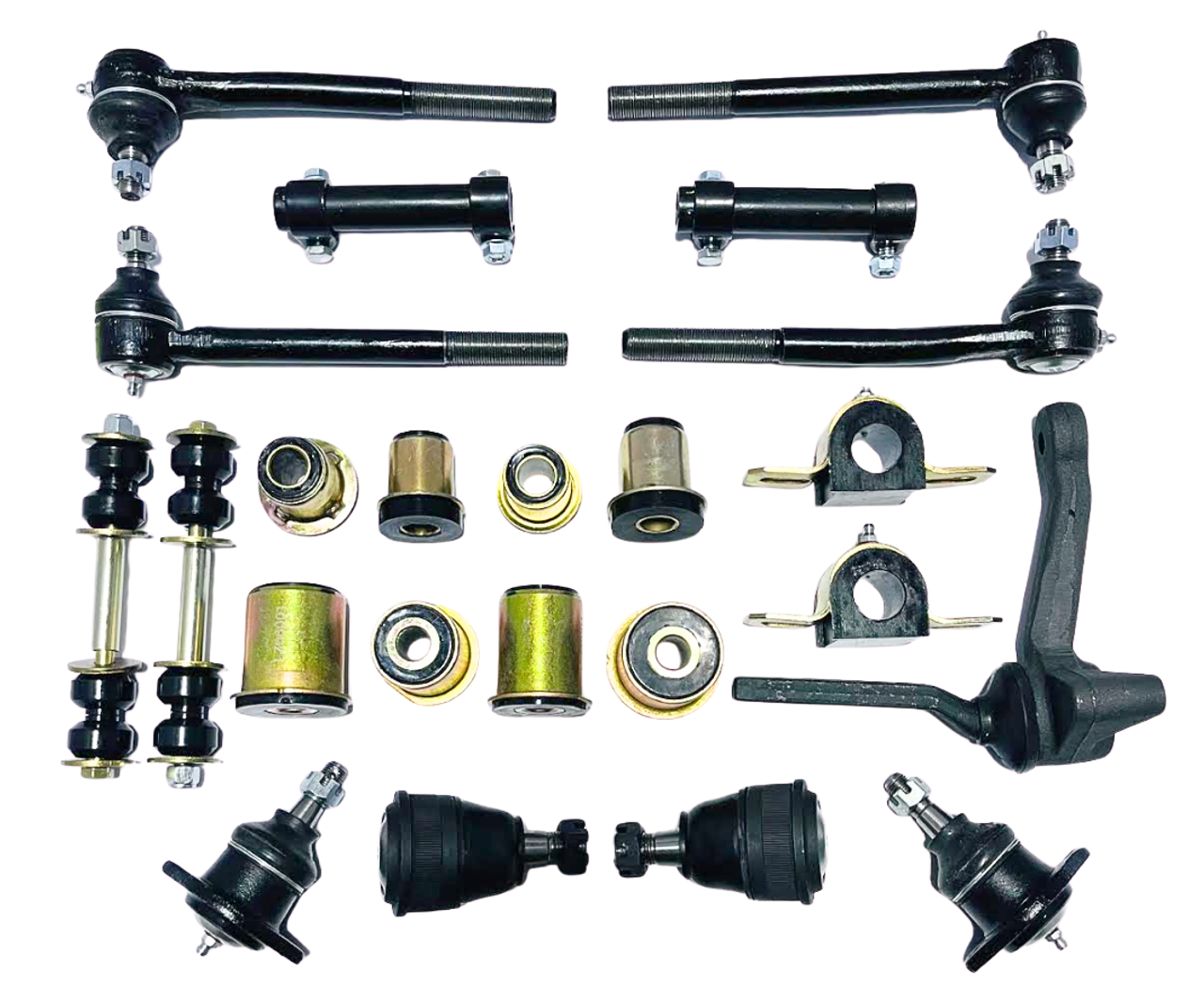 1974 Chevrolet Full Size Black Polyurethane New Front End Suspension Master Rebuild Kit 1974 Chevrolet Full Size Black Polyurethane New Front End Suspension Master Rebuild Kit