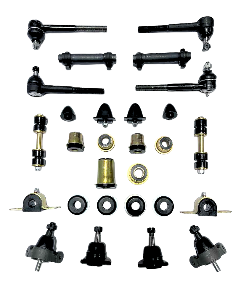 1965-1970 Chevrolet Full Size New Black Polyurethane Front End Suspension Rebuild Kit