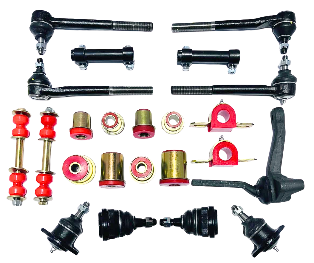 1973 Pontiac Bonneville Catalina Grandville Red Polyurethane New Front End Suspension Master Rebuild Kit