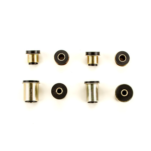 1966-1970 Oldsmobile 442 Cutlass Black Polyurethane New Front End Suspension Bushing Set with Round Control Arm Bushings