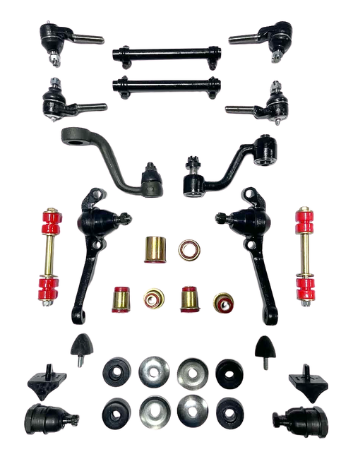 1968 1969 Plymouth Duster Valiant with Disc Brakes Red Polyurethane New Front End Suspension Master Rebuild Kit