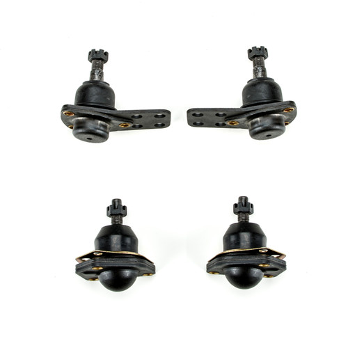 1962-1967 Chevrolet Chevy II Nova Red Polyurethane New Front End Suspension Master Rebuild Kit with Idler Arm Bushing Repair Kit