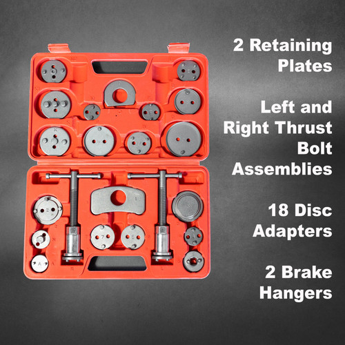 AR Disc Brake Piston Caliper Compression Tool Kit (22 PCS) AR Disc Brake Piston Caliper Compression Tool Kit (22 PCS)