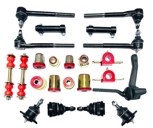 1974 Chevrolet Monte Carlo Red Polyurethane Front End Suspension Master Rebuild Kit 1974 Chevrolet Monte Carlo Red Polyurethane Front End Suspension Master Rebuild Kit