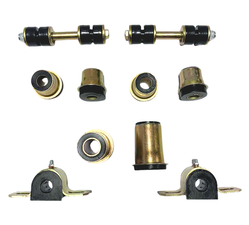 1965 - 1970 Chevrolet Full Size Black Polyurethane New Front End Suspension Bushing Set
