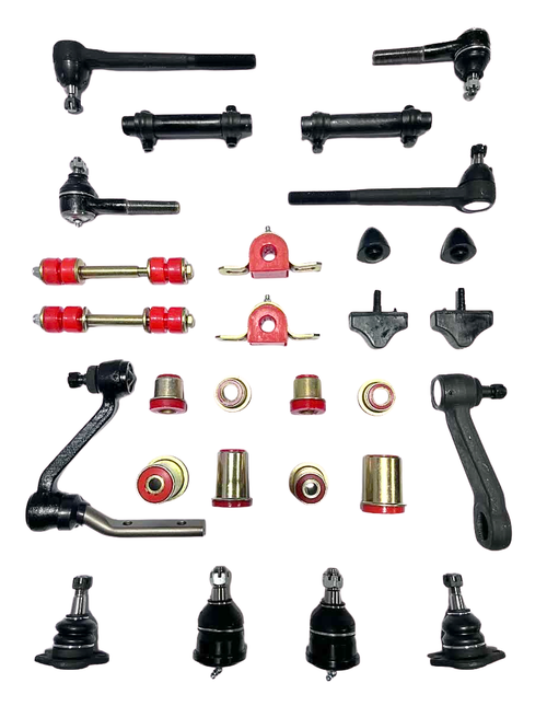 1967 Chevrolet Camaro Power Steering Red Polyurethane New Front End Suspension Master Rebuild Kit